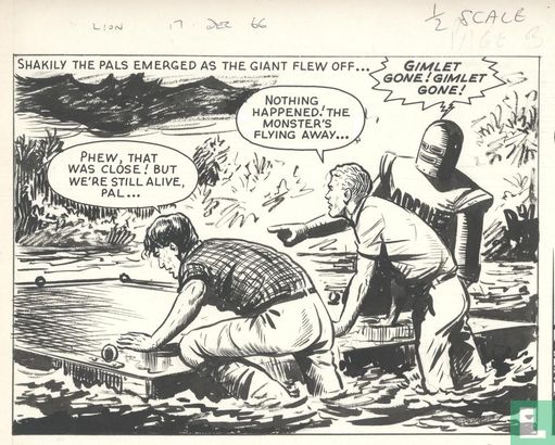 Archie de Man van Staal-Originele pagina-Ted Kearon-( 1966)  - Afbeelding 3