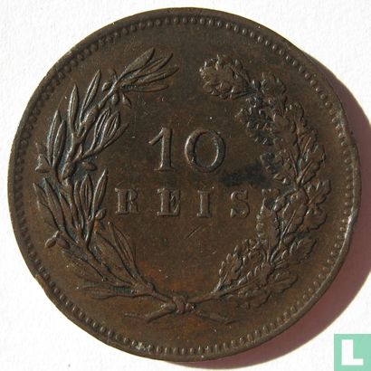 Portugal 10 réis 1892 (zonder muntteken) - Afbeelding 2