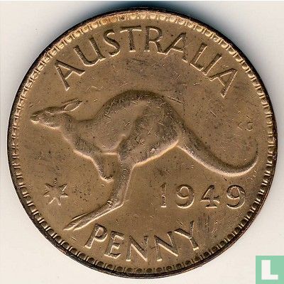 Australia 1 penny 1949 - Image 1