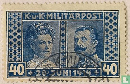 Aartshertog Franz Ferdinand en Sophie Chotek