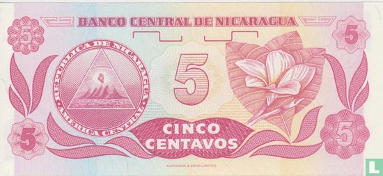 Nicaragua 5 centavos - Bild 2