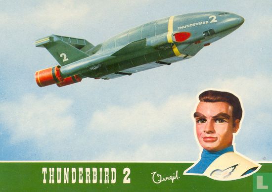 07 - Thunderbird 2 met piloot Virgil Tracy. - Image 1