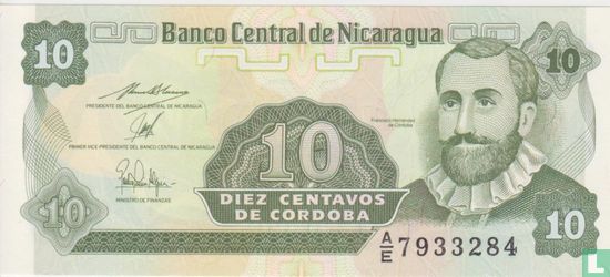 Nicaragua 10 centavos ND (1991) - Afbeelding 1