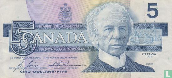 Canada 5 Dollars - Afbeelding 1
