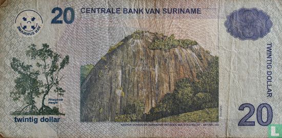 Suriname 20 Dollars 2004 (P159b) - Image 2