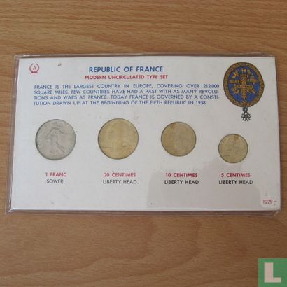 Frankrijk combinatie set 1965 - 1966 - Afbeelding 3