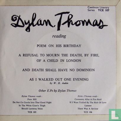 Dylan Thomas reading Poems on his Birthday - Afbeelding 2
