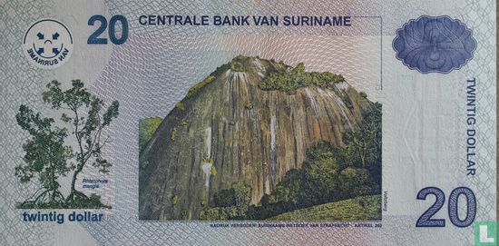 Suriname 20 Dollars 2004 (P159a) - Image 2