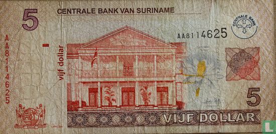 Suriname 5 Dollars 2006 - Image 1