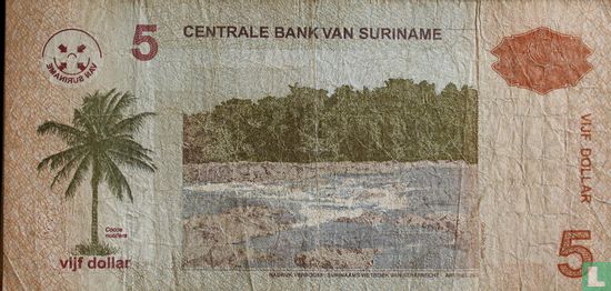 Suriname 5 Dollars 2006 - Image 2