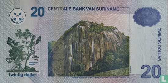 Suriname 20 Dollars 2009 - Image 2