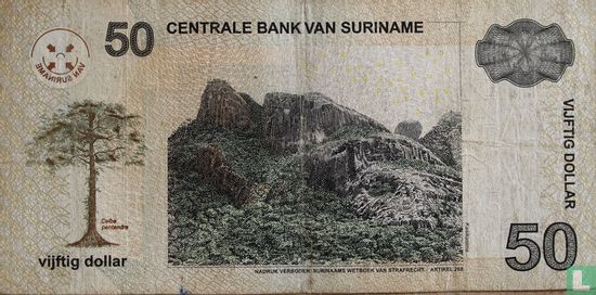 Suriname 50 Dollar 2004 (P160b) - Afbeelding 2