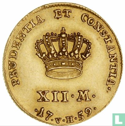 Denmark 12 mark 1759 - Image 1