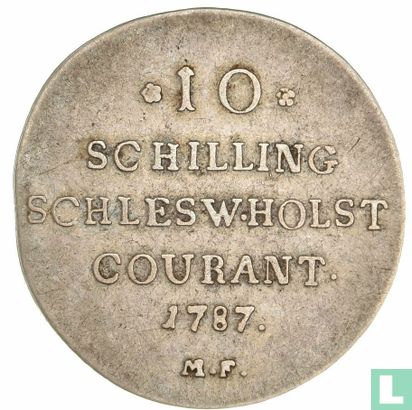 Schleswig-Holstein 10 schilling 1787 - Image 1