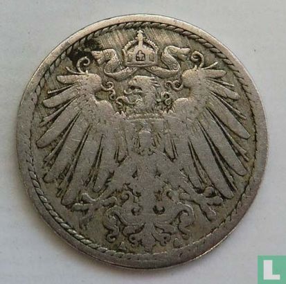 Empire allemand 5 pfennig 1890 (A) - Image 2