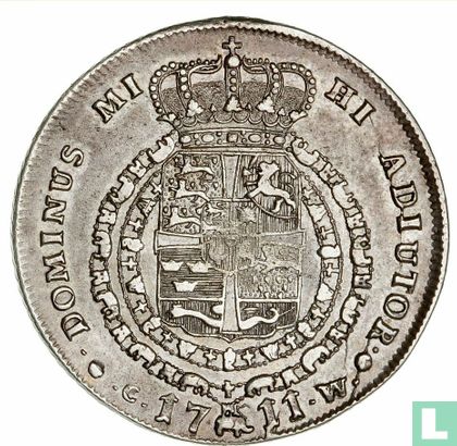 Danemark 1 krone 1711 - Image 1