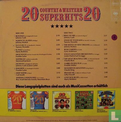 20 country & western superhits - Afbeelding 2