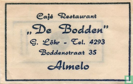 Café Restaurant "De Bodden" - Afbeelding 1