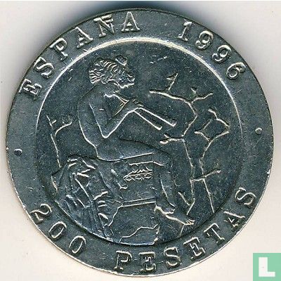 Spain 200 pesetas 1996 "Bayeu and Fortuny" - Image 1