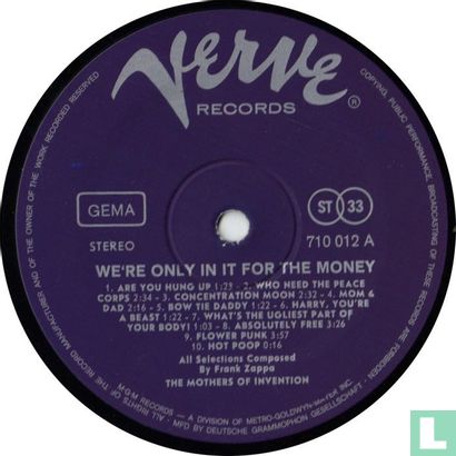 We're Only in It for the Money - Afbeelding 3