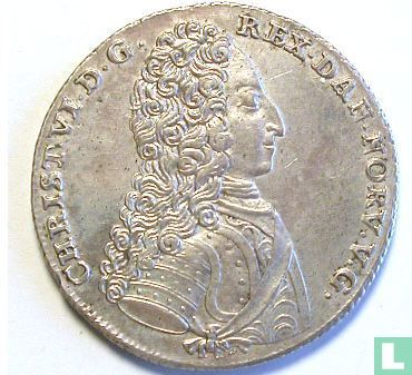 Denemarken 1 kroon 1731 (kleine kroon) - Afbeelding 2