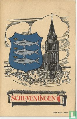 Scheveningen - Ned. Herv. Kerk en wapen