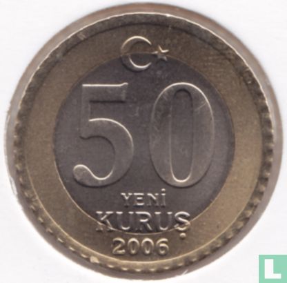 Turkije 50 yeni kurus 2006 - Afbeelding 1