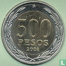 Chili 500 pesos 2008 - Afbeelding 1