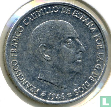 Spanje 50 centimos 1966 (1968) - Afbeelding 1