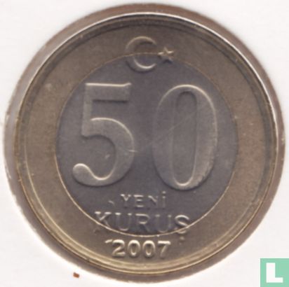 Turkey 50 yeni kurus 2007 - Image 1