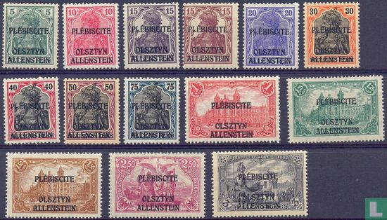 Deutsche Briefmarken mit Aufdruck