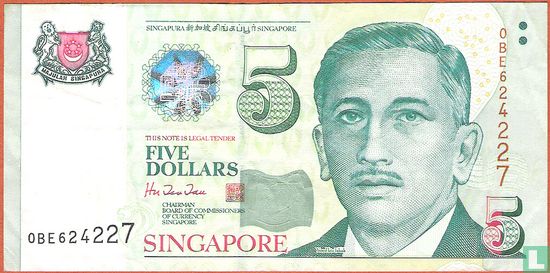 5 Singapore Dollars  - Image 1