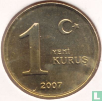 Turquie 1 yeni kurus 2007 - Image 1