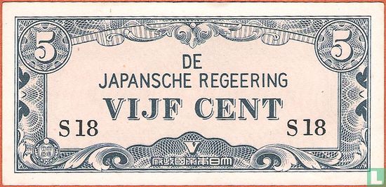 Dutch East Indies 5 cents - Image 1