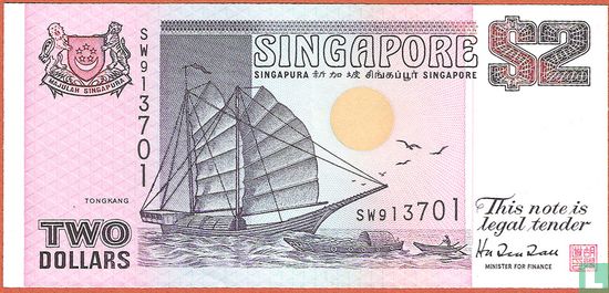 Singapore 2 Dollars  - Image 1