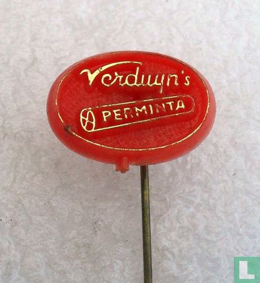 Verduyn's Perminta (klein ovaal) [goud op rood] - Afbeelding 1