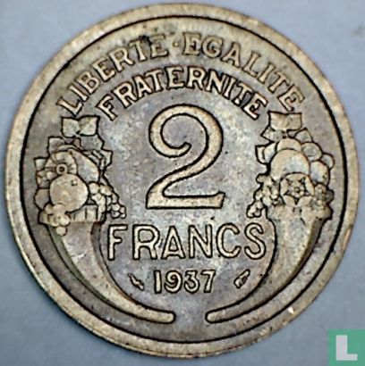Frankrijk 2 francs 1937 - Afbeelding 1