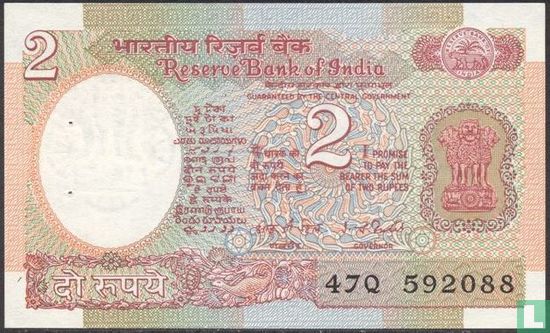 India 2 Rupees - Afbeelding 1
