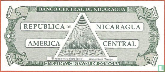 Au Nicaragua, 1/2 Cardoba - Image 2