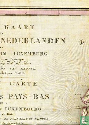 Nieuwe kaart van het Koninkrijk der Nederlanden - Afbeelding 2
