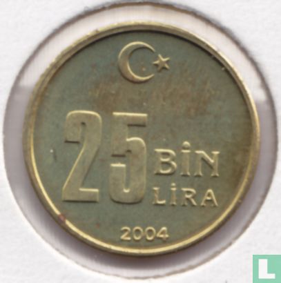 Turkije 25 bin lira 2004 - Afbeelding 1