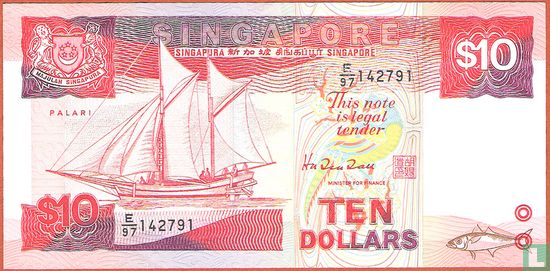 10 Dollars de Singapour - Image 1