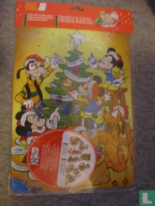 Mickey en Goofy bij de Kerstboom 