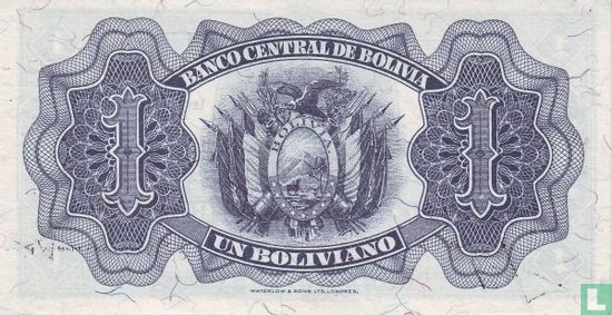 Bolivia 1 Bolivar  - Image 2