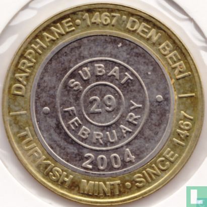Turkije 1.000.000 lira 2004 (type 2) "535 years Istanbul Mint" - Afbeelding 1