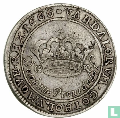 Denemarken 2 marck 1666 - Afbeelding 1
