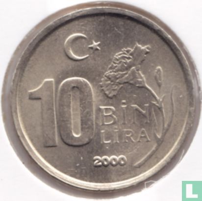 Turkey 10 bin lira 2000 - Image 1