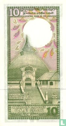 Sri Lanka 10 roupies 1987 - Image 2