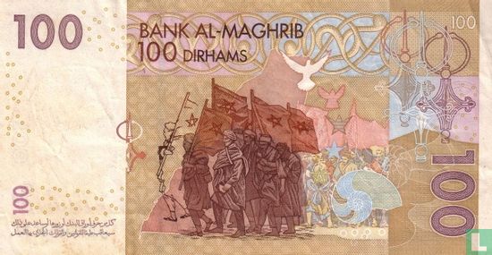 Maroc 100 Dirhams 2002 - Image 2