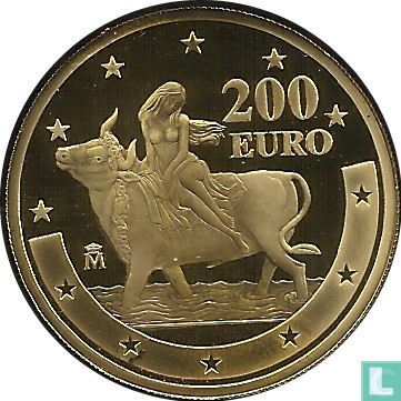 Spanje 200 euro 2003 (PROOF) "First anniversary of the introduction of the euro" - Afbeelding 2